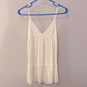 simple white dress